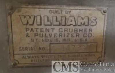 USED WILLIAMS 125 HP VERTICAL HAMMERMILL