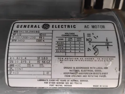 GENERAL ELECTRIC 5KC38JN456G A.C. Motors | ESS Industrial Equipment Sales (4)