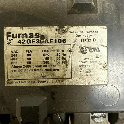 Used FURNAS 42GE35AF106 Miscellaneous Equipment (Electrical & Power) | Surplus Asset Holdings #1202018