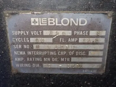 Leblond 106" X 16" Lathe