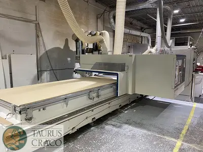 USED 2015 SCM MORBIDELLI M600 5-AXIS FLAT TABLE CNC ROUTER MACHINE CENTRE