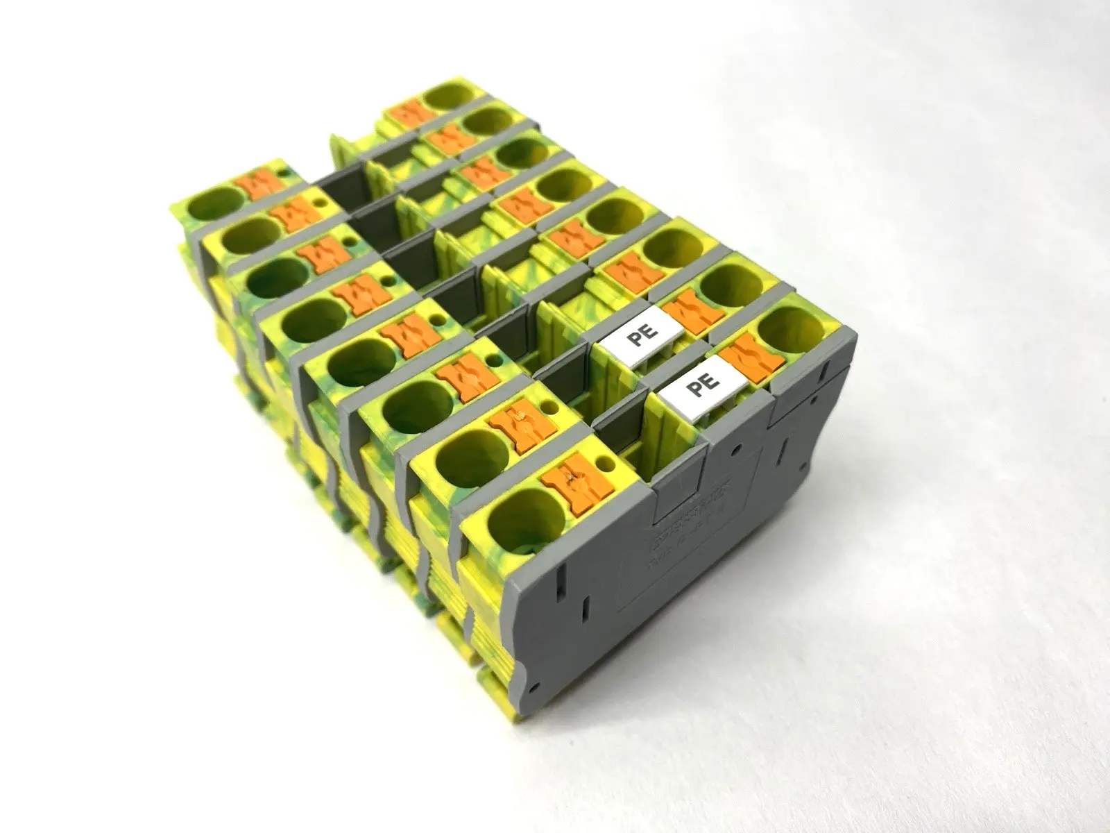 USED PHOENIX CONTACT PROTECTIVE CONDUCTOR TERMINAL BLOCK 3211822 LOT OF 8