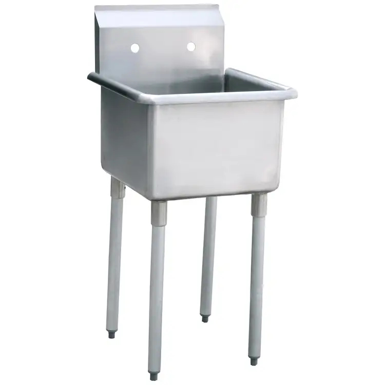 New | in-Stock Atosa New Atosa MRS-1-MOP Mop Sink - 21"W x 21.5"D x 44.5"H - 20.5" Leg Sinks Illinois US | Falcon Restaurant Supply #1375475