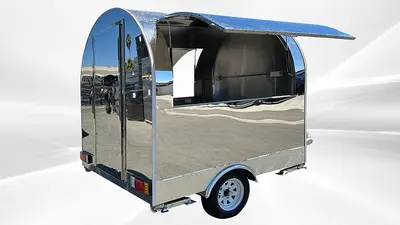 77 in Billy Food Vending Trailer Mobile Concession Both windows FT27