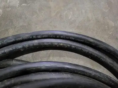 SOOW Power Cord 14 AWG 3 Conductor 600V
