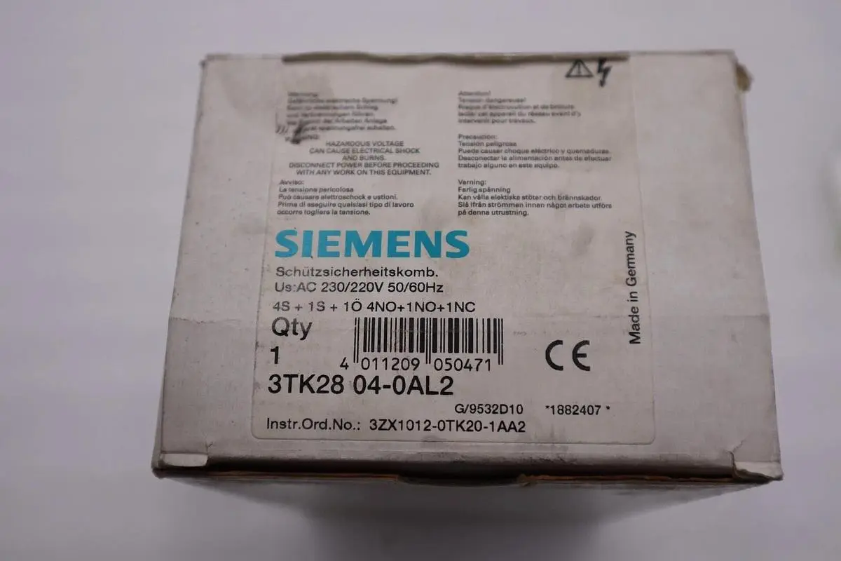 NEW IN BOX SIEMENS 3TK28 04-0AL2/ 3TK28040AL2 SAFETY RELAY CONTACTOR STOCK H370A
