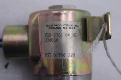 VERSA ESM-2301-80-HE-120V60 SOLENOID VALVES 0-100 PSI STOCK K-3670