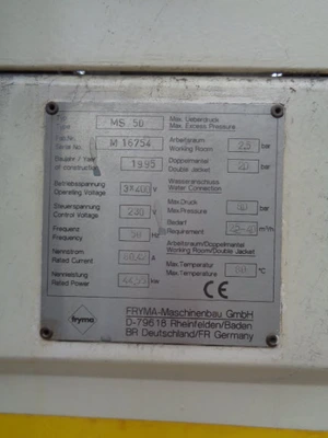 Fryma Koruma MS-50 Co-Ball Mill 45 -55 kw