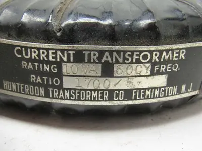 Hunterdon Current Transformer 10VA Ratio 1700/5 60Hz