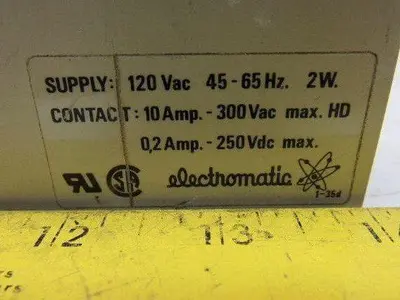 Used ELECTROMATIC _UNKNOWN_ Relays & Switches | Arrow Industrial #639637