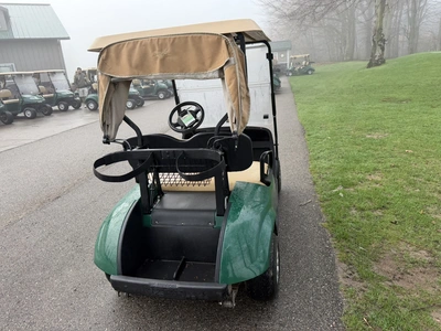 (1) 2019 E-Z-Go EFI golf cart with a Kawasaki gas engine, model 657061G01, includes canopy, fold-dow...