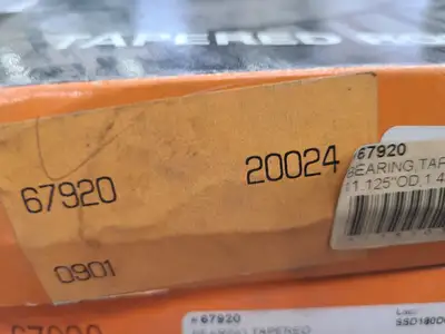 NEW TIMKEN 67920