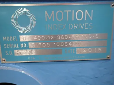 USED 2016 MOTION INDEX DRIVES RT 40012360RH1006