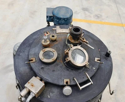 Comi-Condor 700mm perforate basket centrifuge, rubber-lined.