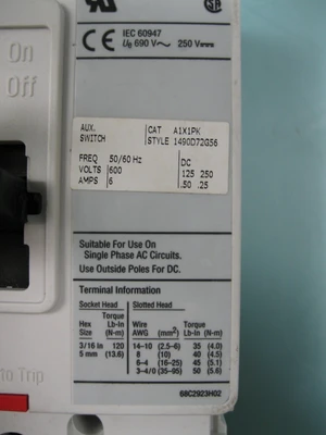 Allen-Bradley 140M-I8P-B70S-CX Ser A 3-Pole 7 Amp Circuit Breaker NEW A19