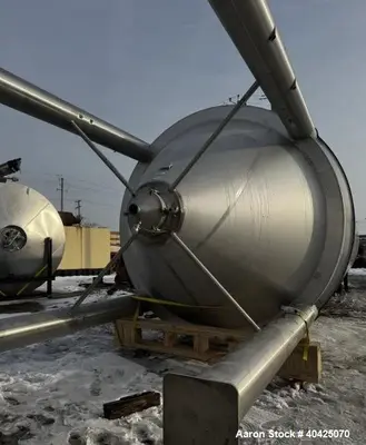 Used Rolec 31,372 Gallon Jacketed Stainless Steel Tank – Brewery Fermentation Vessel with Deep Cone Bottom