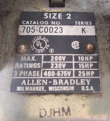 USED Allen-Bradley 705-COD