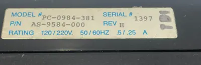 USED MODICON AS-9584-000 PROGRAMMABLE CONTROLLER PC-0984-381 AS9584000
