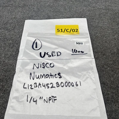 Used Numatics L12BA452B000061 Solenoid Valves California US | Davliegogo LLC #1706988