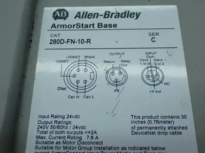 USED ALLENBRADLEY 280DFN10R