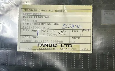 USED FANUC A20B-1001-0731