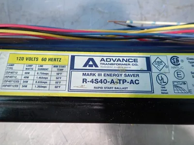 USED ADVANCE TRANSFORMER R4S40ATPAC