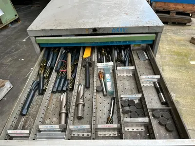 USED MILLING MATERIAL/ FREESMATERIAAL / MAHLGERÄTE APART OR WHOLE CABINET/ NEW NEW NEW
