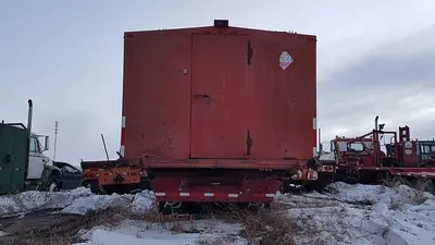 USED 28 M3 (180 BBL) SKID MOUNTED 2 COMPARTMENT MUD TANK