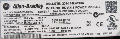 ALLEN BRADLEY 2094-BC02-M02-M INTEGRATED AXIS MODULE SER.A (NEW SURPLUS)