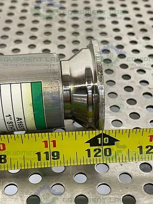USED SANI TECH STHT-WR-1000 120" SILICONE HOSE W/ 1" SANITARY FITTING