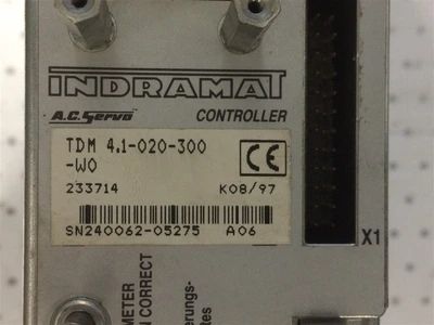 USED INDRAMAT TDM 4.1-020-3000-A.C.SERVO CONTROLLER