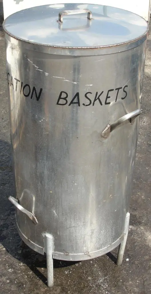 SPC5717  Tank 45 gallon vertical tank, Stainless Steel, flat