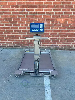 USED METTLER TOLEDO PUA669 STAINLESS STEEL SCALE 500 LBS W/ 36" X 36" PLATFORM, RAMPS
