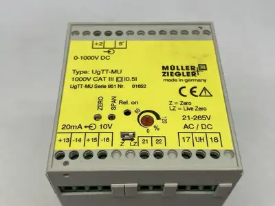 USED MÜLLER + ZIEGLER MEASURING TRANSDUCER, DIRECT, UP TO 1000 V (CAT III)
