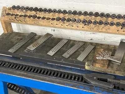 Power Motorized Draw Bench 6'5" Complete with Draw Dies / Draw Plates