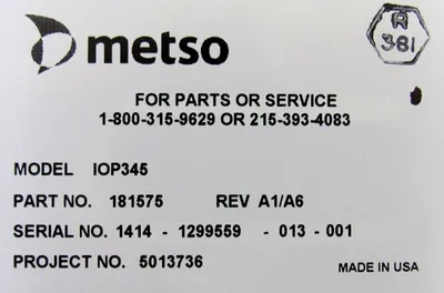 NEW VALMET – METSO IOP345 DIGITAL INPUT MODULE 181575