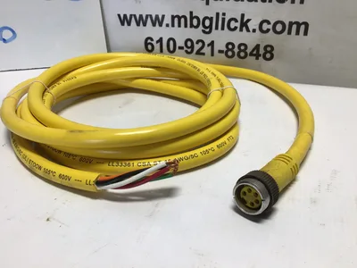 Brad Connectivity 1300061171 41308 5P Female Straight 12′ 16/5 AWG PVC Cord
