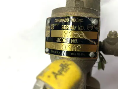 USED CONBRACO REDUCED PRESSURE BACKFLOW ASSEMBLY 1/2"