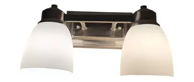 SunSet Lighting |  (2)   2-Lt 100W Mb Bixby Vanity **NEW