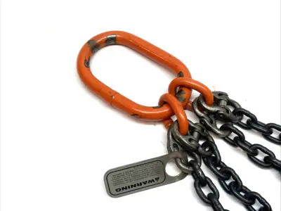 | John Sakash 4-Leg Chain Sling 9/32 Hooks 4-QOS Grade 80 - Used