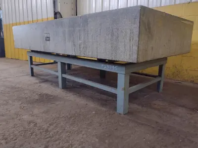8' X 4' X 14" ROCK OF AGES PRECISION LAYOUT INSPECTION GRANITE TABLE: STOCK #23795
