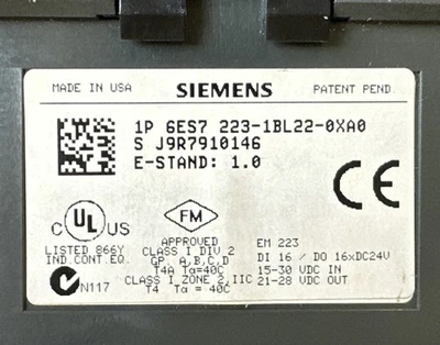 USED Siemens 6ES7 223-1BL22-0XA0