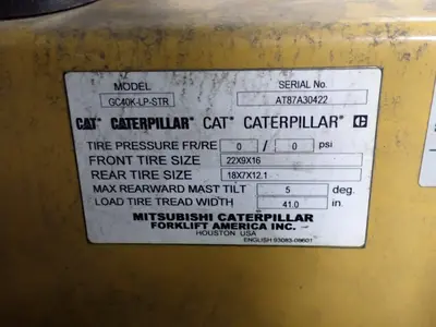 USED CATEPILLER GC40KLPSTR