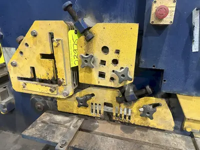 110 TON GEKA MODEL #HYD-110 HYDRUALIC IRONWORKER, NEW 1999: YOBRO #23975