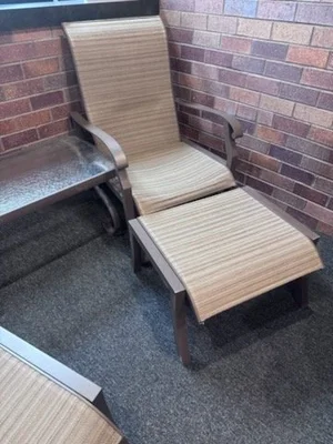 Used WOODARD FREMONT SLING CHAIR AND OTTOMAN Estate & Personal Property Michigan US | Miedema Asset Management Group #1338457