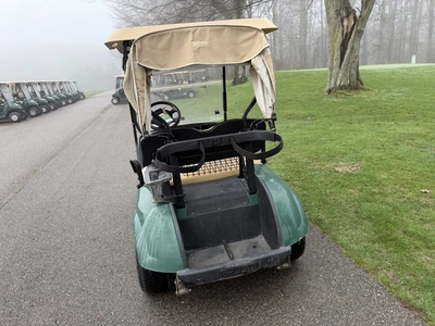 (1) 2015 E-Z-Go golf cart with a Kawasaki gas engine, includes canopy, fold-down windshield, and bal...