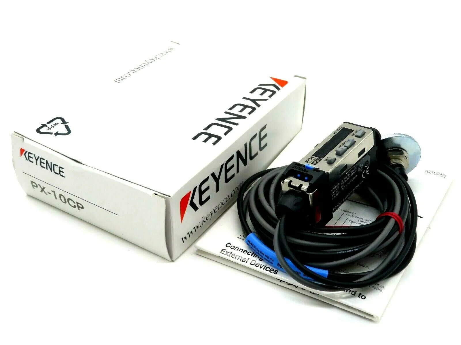 NEW KEYENCE PX-10CP PHOTOELECTRIC SENSOR W/CABLE PX10CP