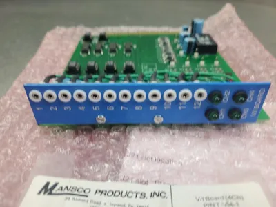 MANSCO PRODUCTS T-VI4-1 4CH V/I BOARD. 3D-2.