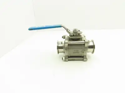 VNE EG90CC-6-2 2" 1000WOG 316 Stainless Sanitary Tri-clamp Ball Valve