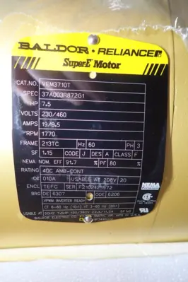 NEW Baldor Super E Motor